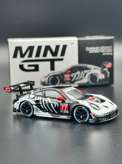 Porsche 911 GT3 R #77 AO Racing - 2023 IMSA Petit Le Mans - MINI GT