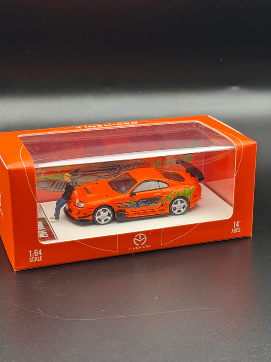 Toyota Supra JZA80 – TimeMicro avec Figurine | 1:64