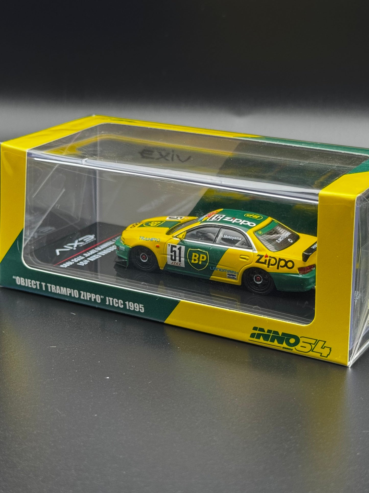 Toyota Carina E #51 “Object T Trampio Zippo” JTCC 1995 Inno64 1:64 SVRdiecast