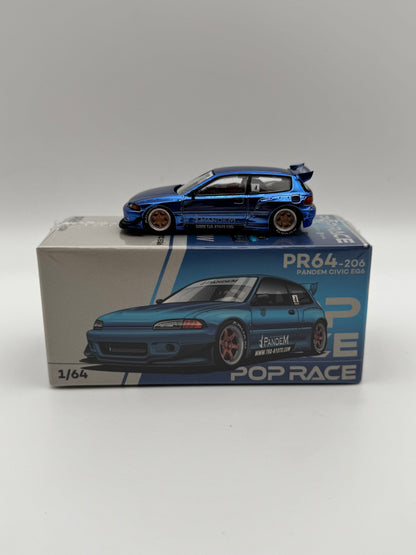 Honda Civic EG6 Pandem – POP RACE PR64-206 | 1:64 SVRdiecast
