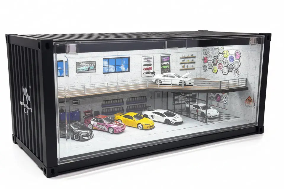 Diorama Container Vitrine 1/64 Éclairé LED SVRdiecast
