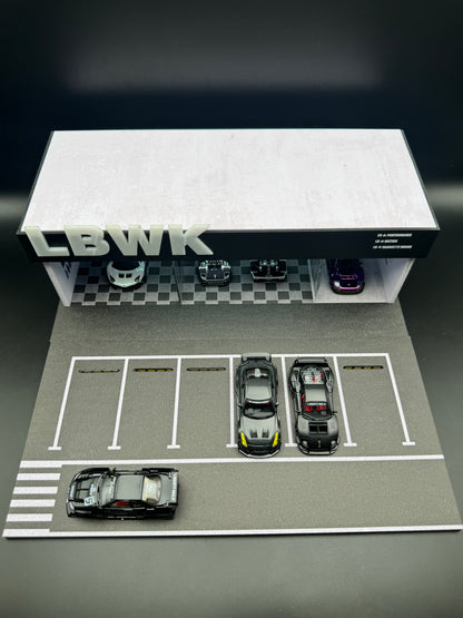Diorama Garage LBWK 1:64 – Liberty Walk Performance
