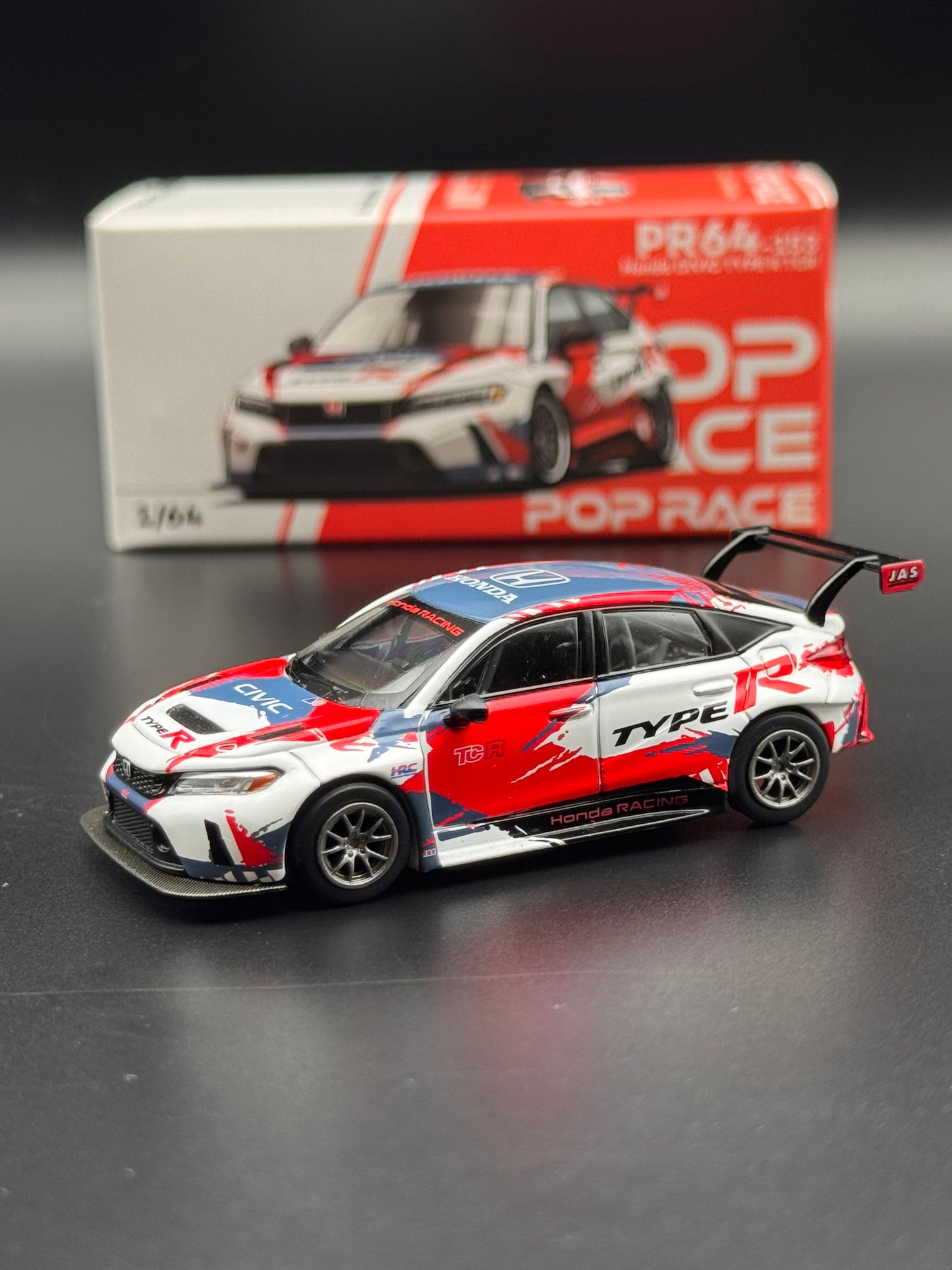 Honda Civic Type R TCR “Honda Racing” - Pop Race | 1:64