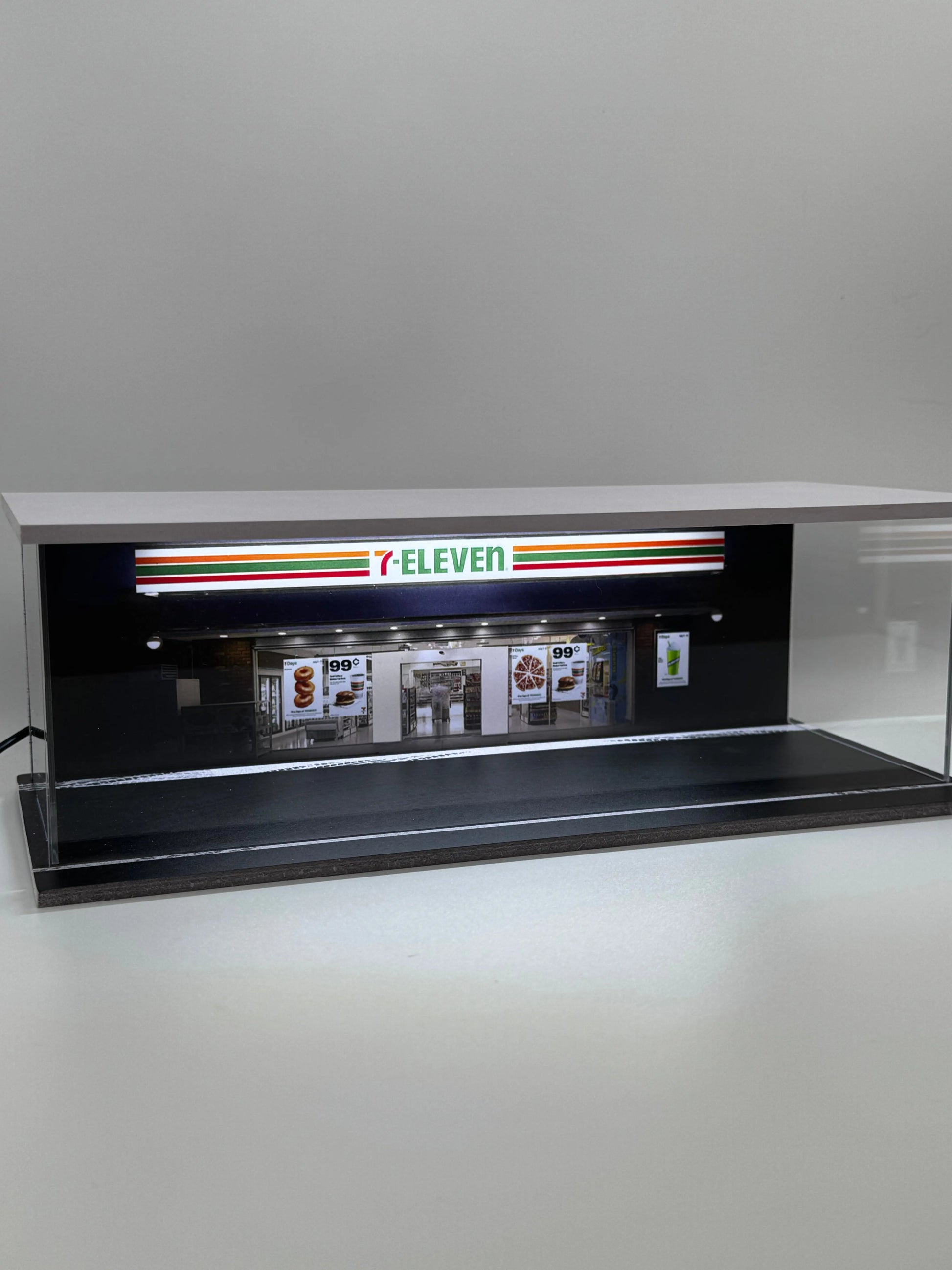 Diorama 7 Eleven 1/64 eclairé SVRdiecast