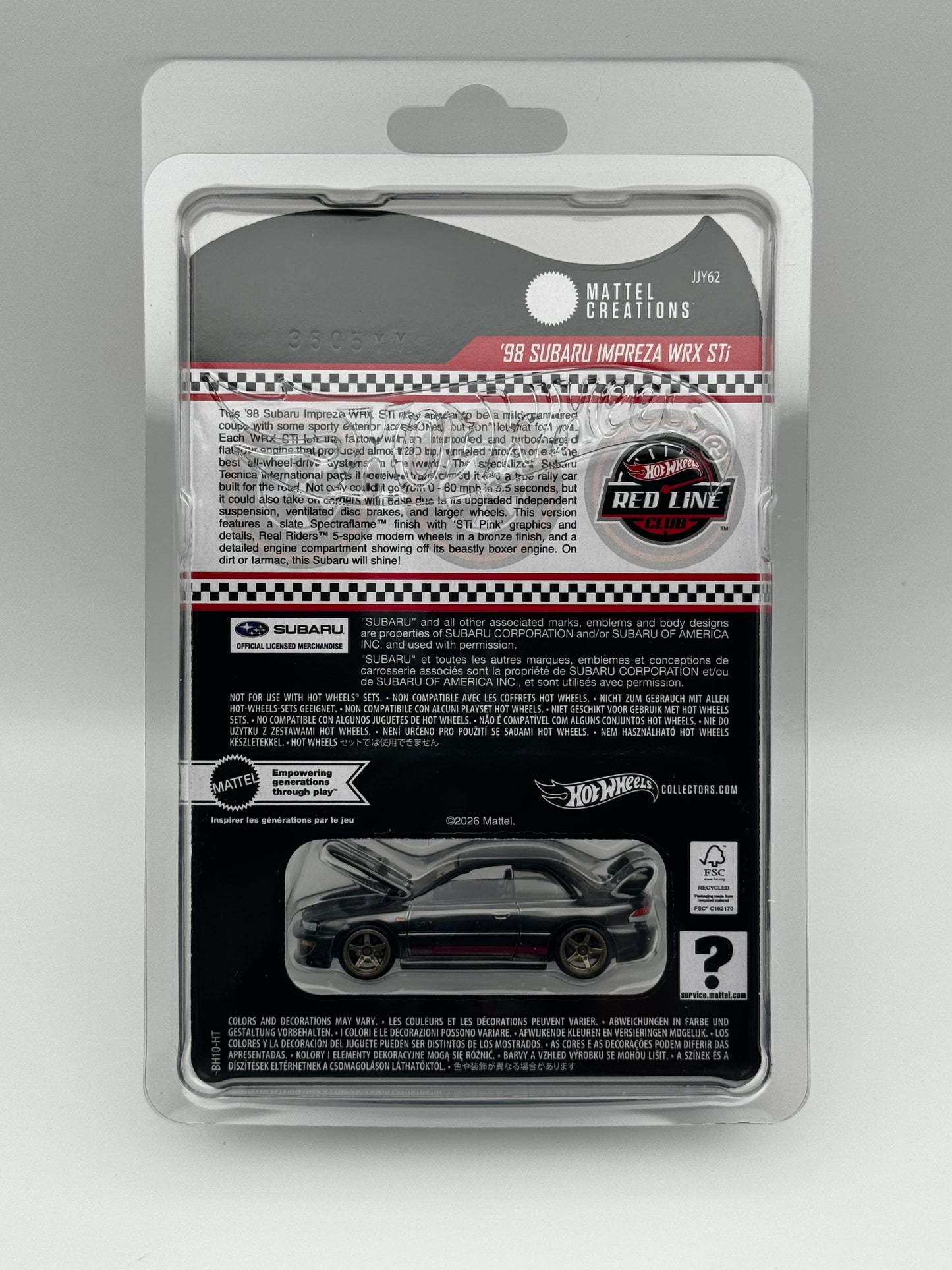 Subaru Impreza WRX STI 1998 – Hot Wheels RLC SVRdiecast