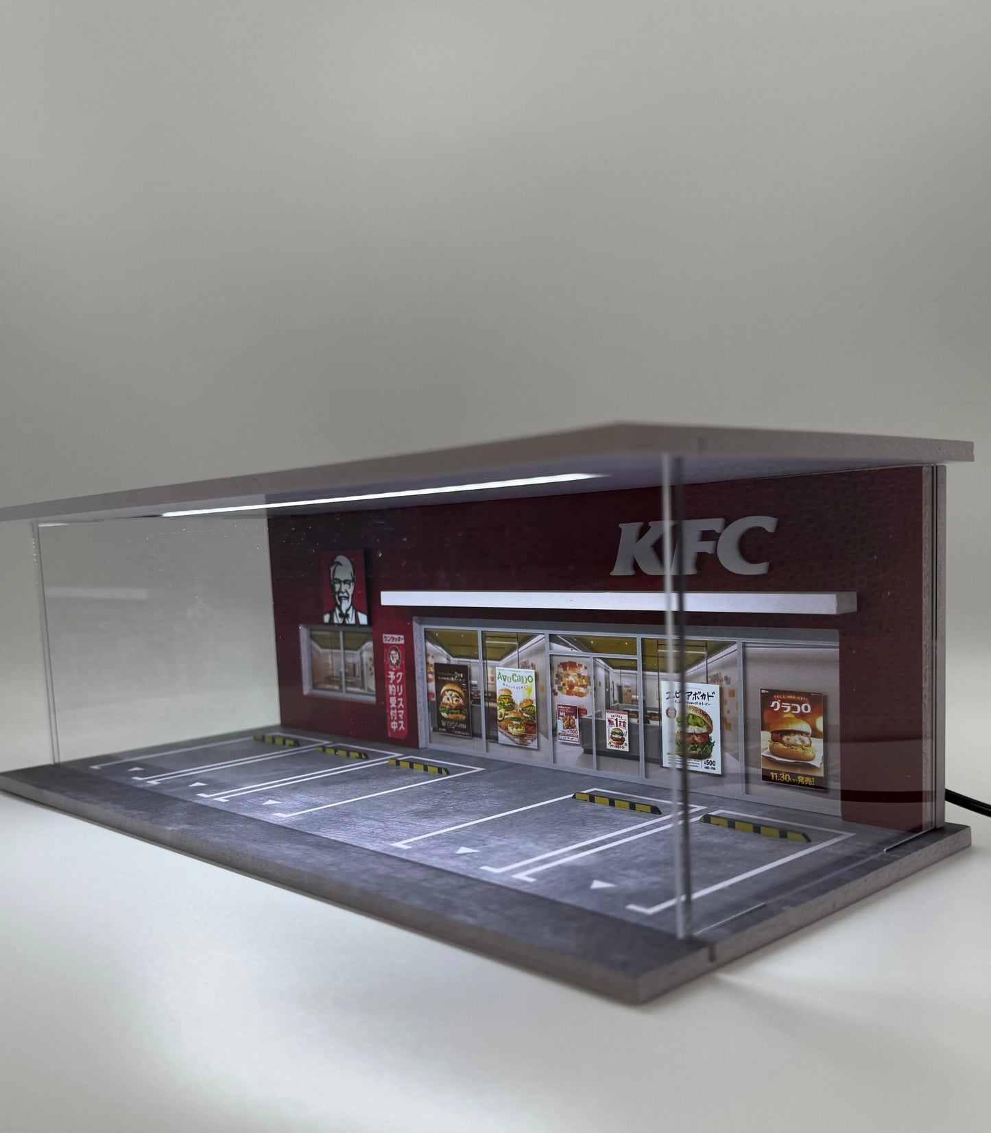 Diorama KFC 1/64 éclairé SVRdiecast