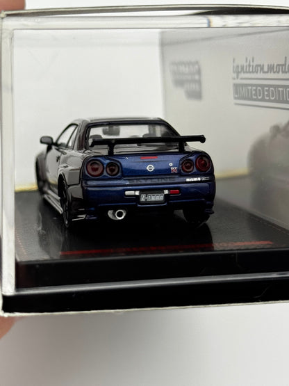 Nismo R34 GT-R Z-Tune “Midnight Purple III” – Ignition Model × Tarmac Works | 1:64 SVRdiecast