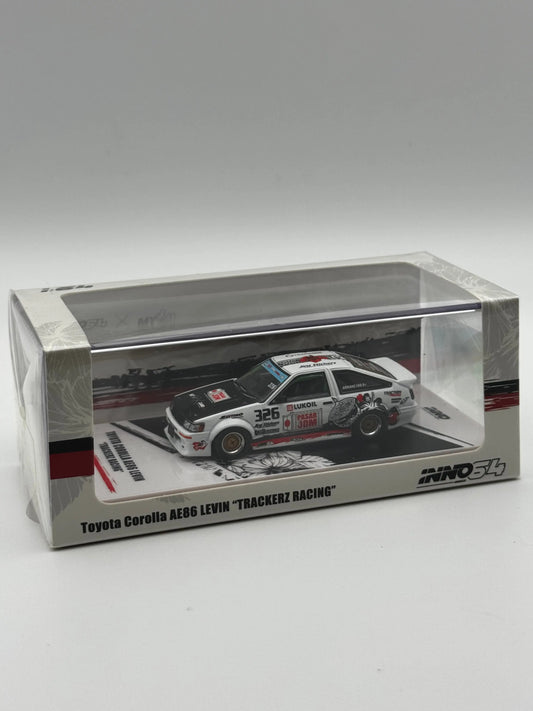 Toyota Corolla AE86 Levin “Trackerz Racing” – INNO64 1:64 SVRdiecast