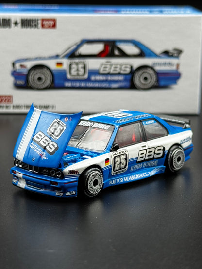 BMW M3 E30 Kaido Touring Champ V1 #25 BBS – Kaido House x Mini GT | 1:64