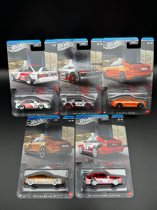 Hot Wheels Silver Series – Set Complet Audi 5 modèles