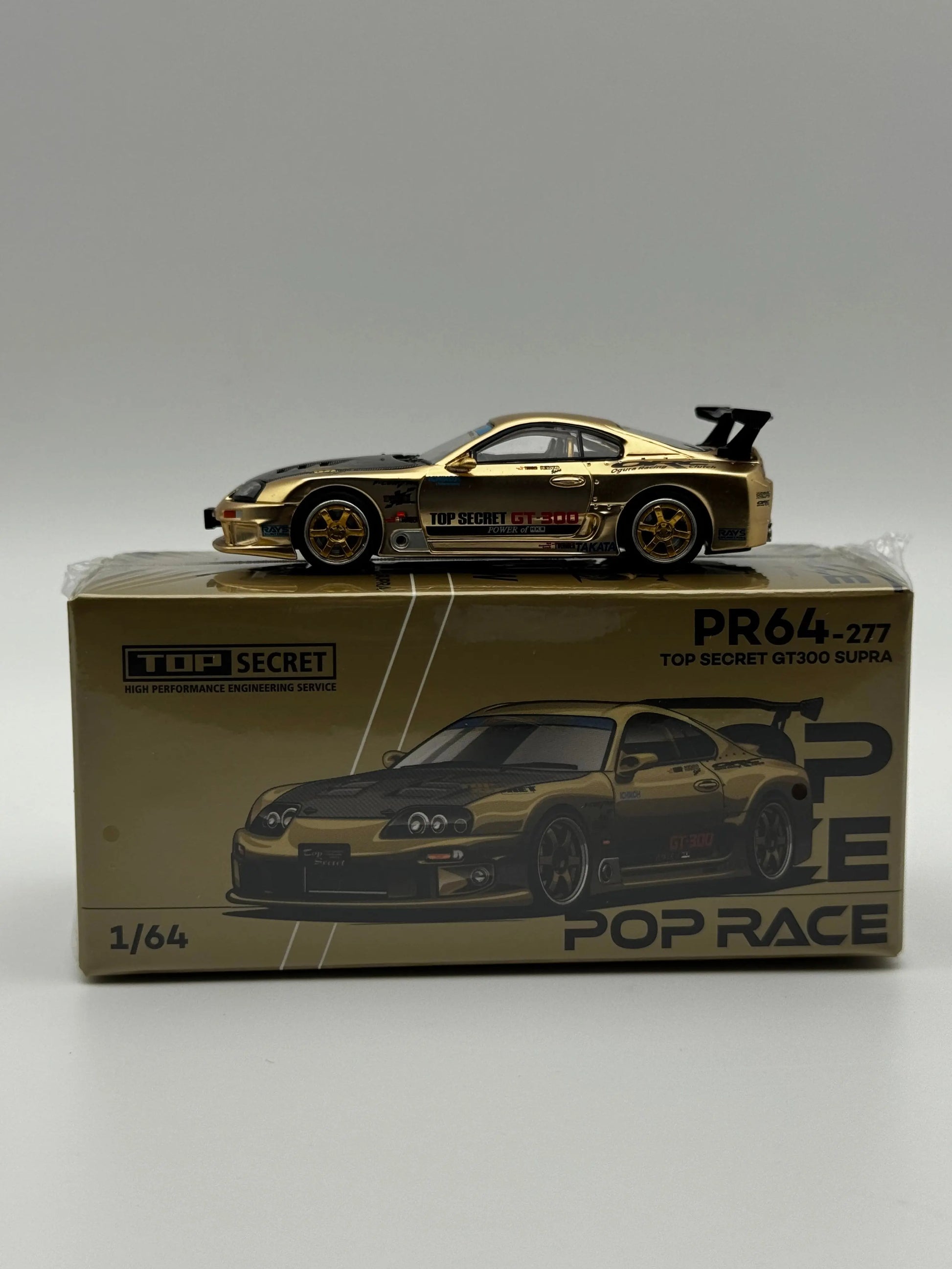 Toyota Supra Top Secret Gold – Pop Race 1:64 SVRdiecast