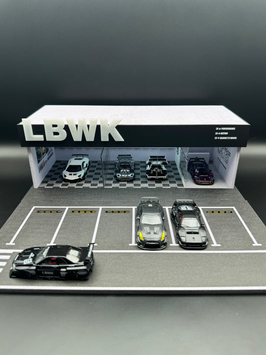 Diorama Garage LBWK 1:64 – Liberty Walk Performance