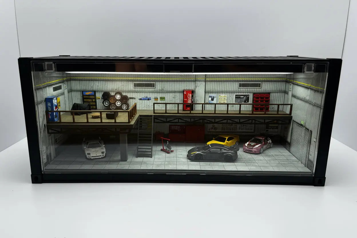 Diorama vitrine contenair 1/64 SVRdiecast