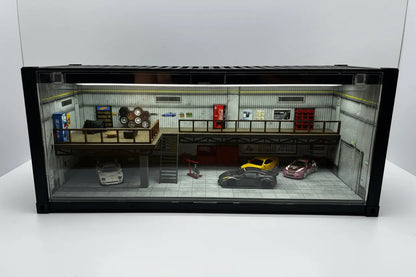 Diorama vitrine contenair 1/64 SVRdiecast