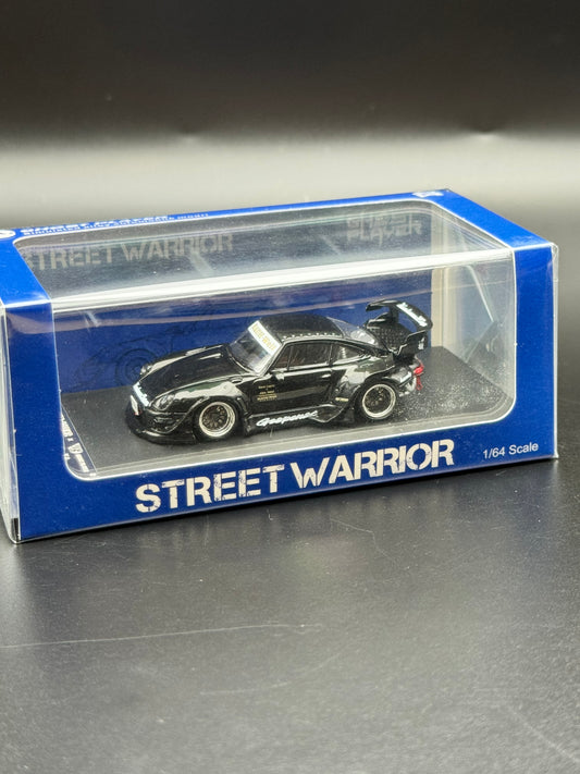 Porsche 993 RWB “Geopanel” black street warrior | 1/64 Low number