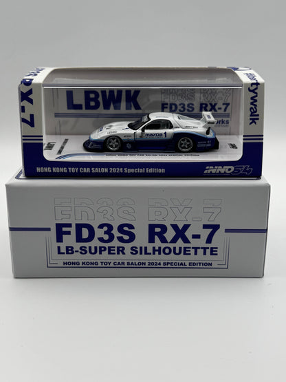 Mazda RX-7 FD3S LB-Super Silhouette – Hong Kong Toy Car Salon 2024 Special Edition (White) INNO64 SVRdiecast