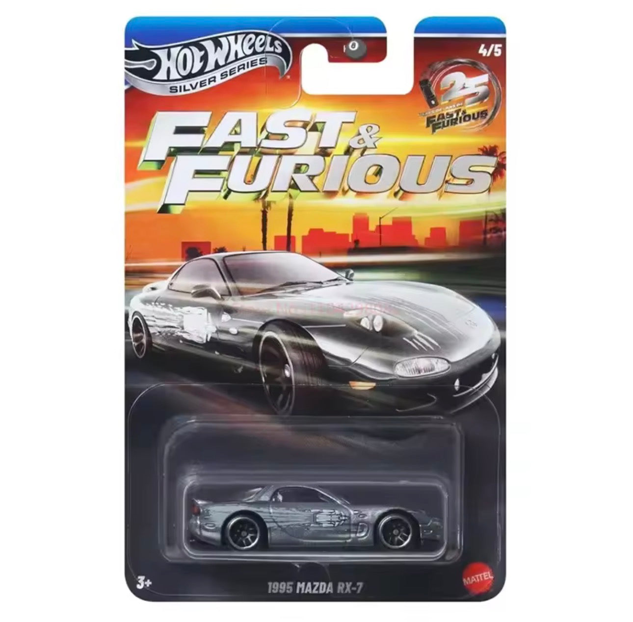 Collection Hot Wheels Fast & Furious Silver Series – 25 ans ZAMAC – 1:64