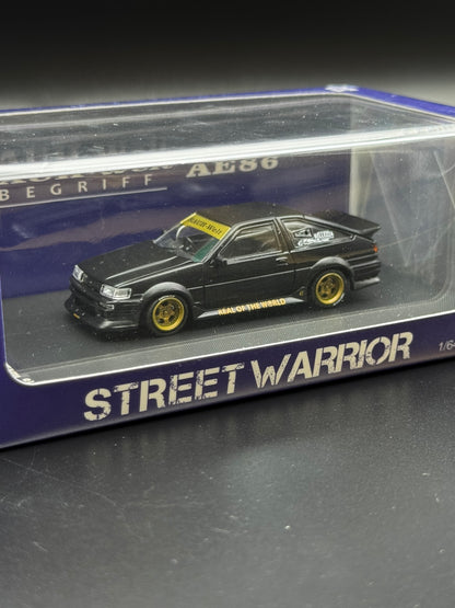 Toyota AE86 Trueno RWB “Begriff” – Street Warrior × Ghost Player | 1:64