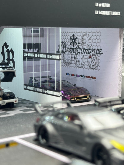 Diorama Garage LBWK 1:64 – Liberty Walk Performance