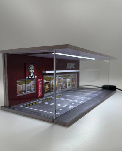 Diorama KFC 1/64 éclairé SVRdiecast