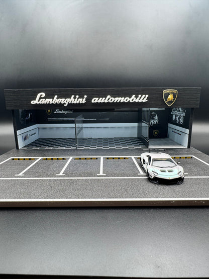 Diorama Concession Lamborghini Automobili — 1:64