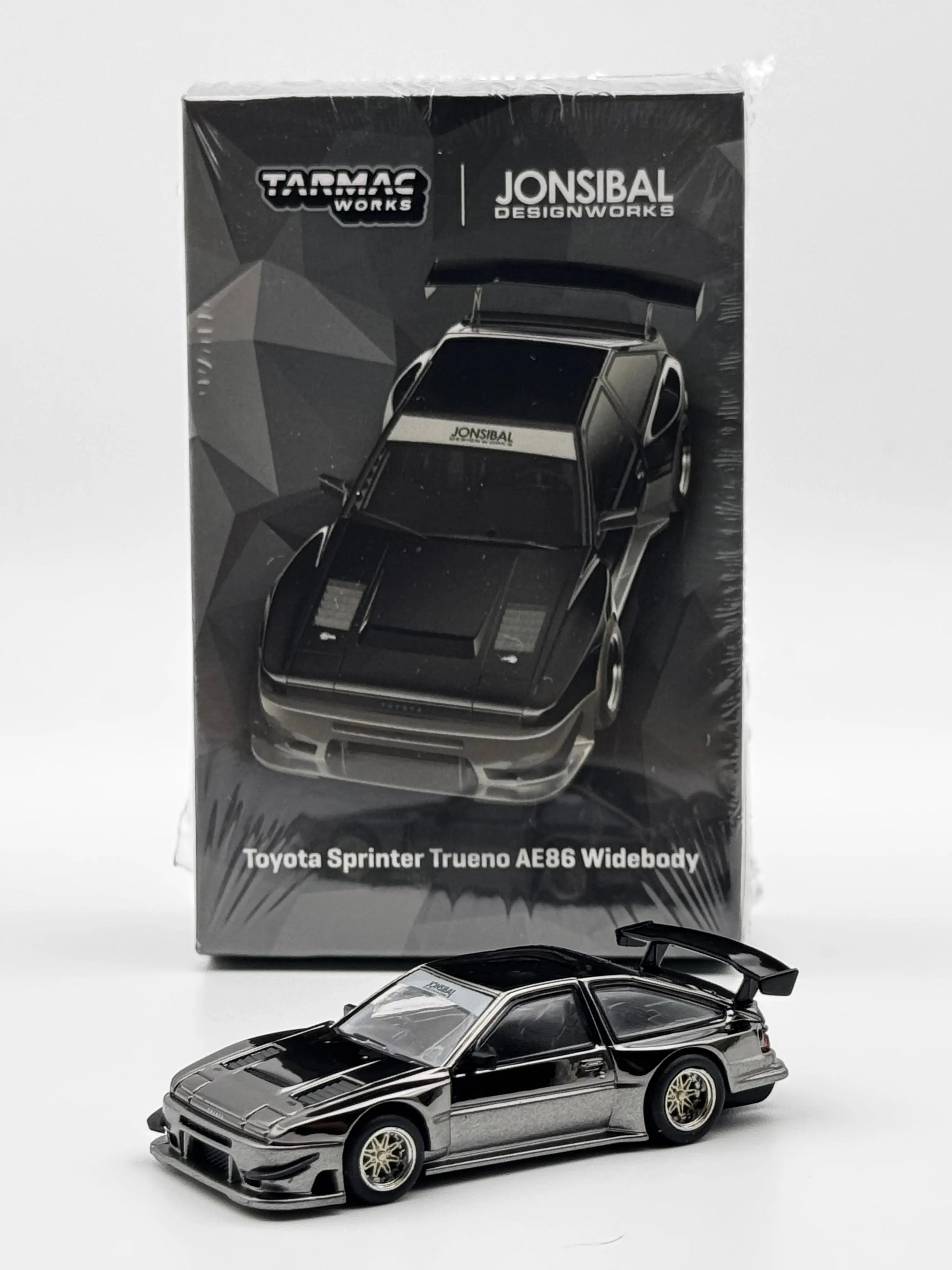 Toyota Sprinter Trueno AE86 Widebody Black/Grey - Tarmac Works 1/64 SVRdiecast