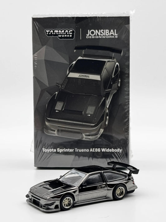Toyota Sprinter Trueno AE86 Widebody Black/Grey - Tarmac Works 1/64 SVRdiecast