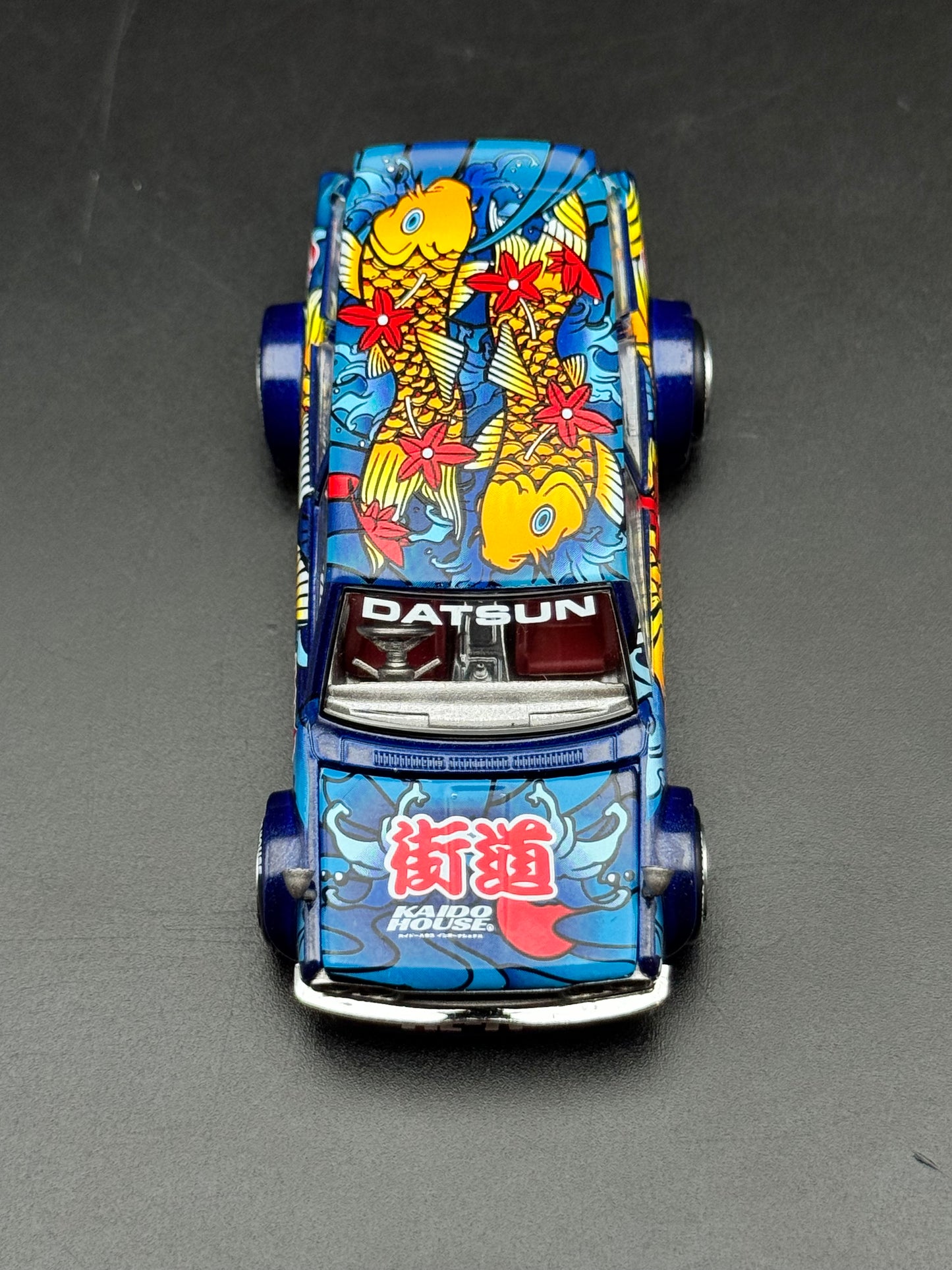 Kaido House x Mini GT - Datsun KAIDO 510 Wagon Koi Wagon V1 - Blue
