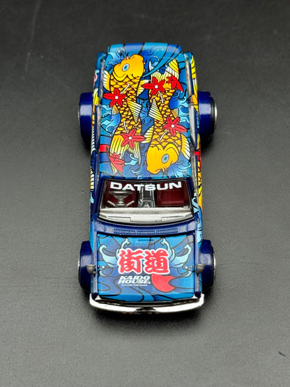 Kaido House x Mini GT - Datsun KAIDO 510 Wagon Koi Wagon V1 - Blue