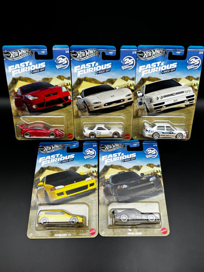 Hot Wheels Fast & Furious Race-Off – Série complète – Silver Series 25 ans