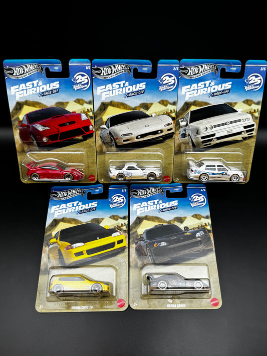 Hot Wheels Fast & Furious Race-Off – Série complète – Silver Series 25 ans