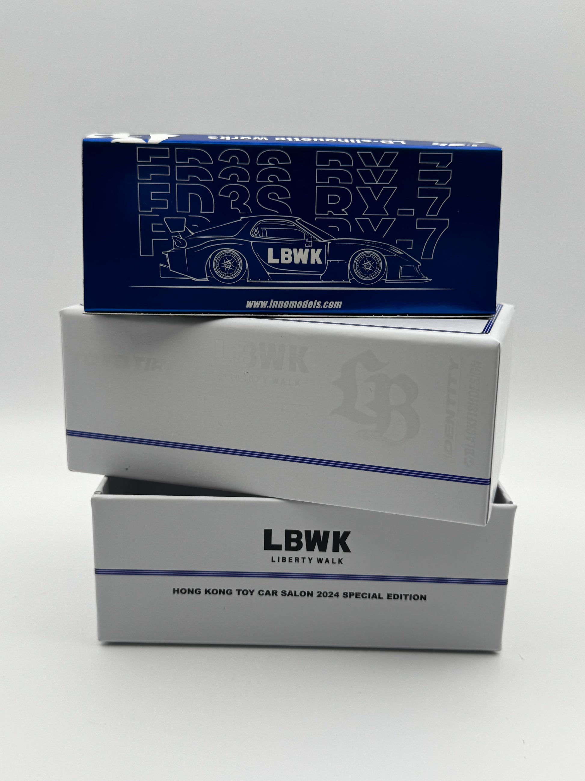 Mazda RX-7 FD3S LB-Super Silhouette – Hong Kong Toy Car Salon 2024 Special Edition (Chase – Blue Chrome) INNO64 SVRdiecast