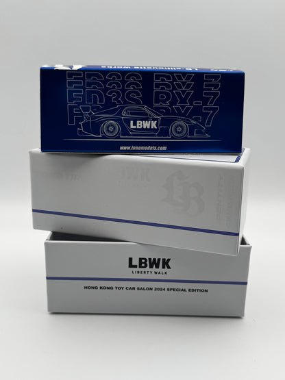 Mazda RX-7 FD3S LB-Super Silhouette – Hong Kong Toy Car Salon 2024 Special Edition (Chase – Blue Chrome) INNO64 SVRdiecast