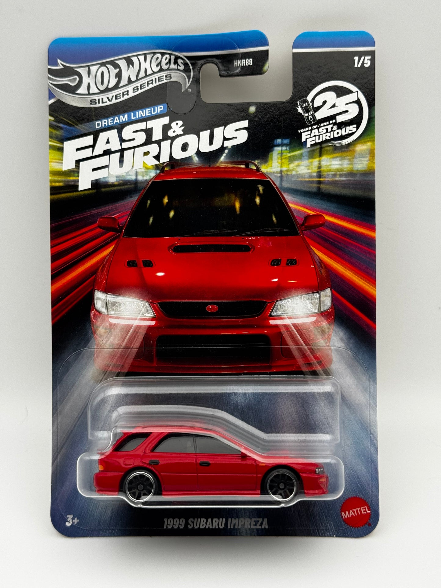Fast & Furious Silver Series – Dream Lineup 25th Anniversary – Set Complet 5/5 – Hot Wheels | 1:64 SVRdiecast