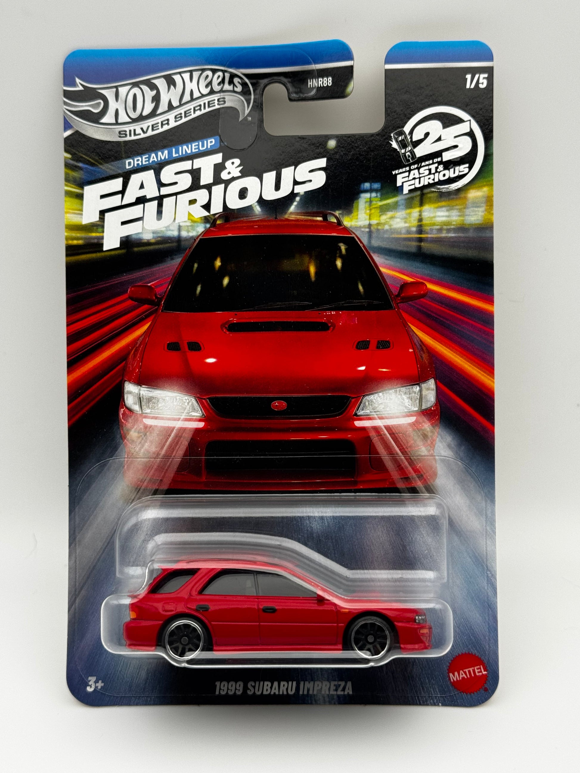 Fast & Furious Silver Series – Dream Lineup 25th Anniversary – Set Complet 5/5 – Hot Wheels | 1:64 SVRdiecast