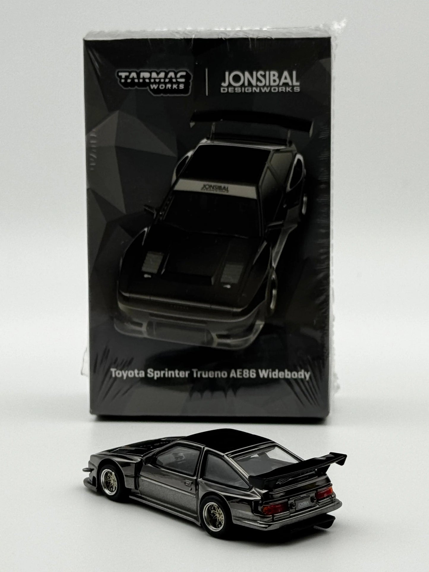 Toyota Sprinter Trueno AE86 Widebody Black/Grey - Tarmac Works 1/64 SVRdiecast