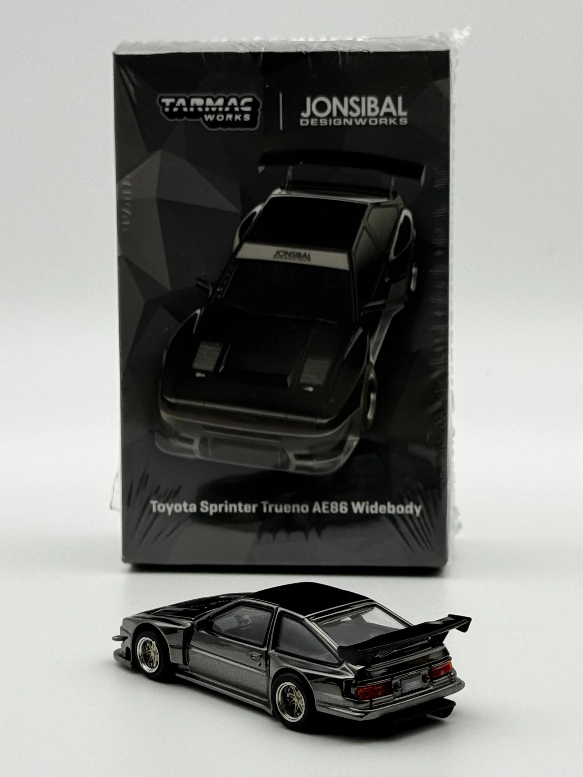 Toyota Sprinter Trueno AE86 Widebody Black/Grey - Tarmac Works 1/64 SVRdiecast
