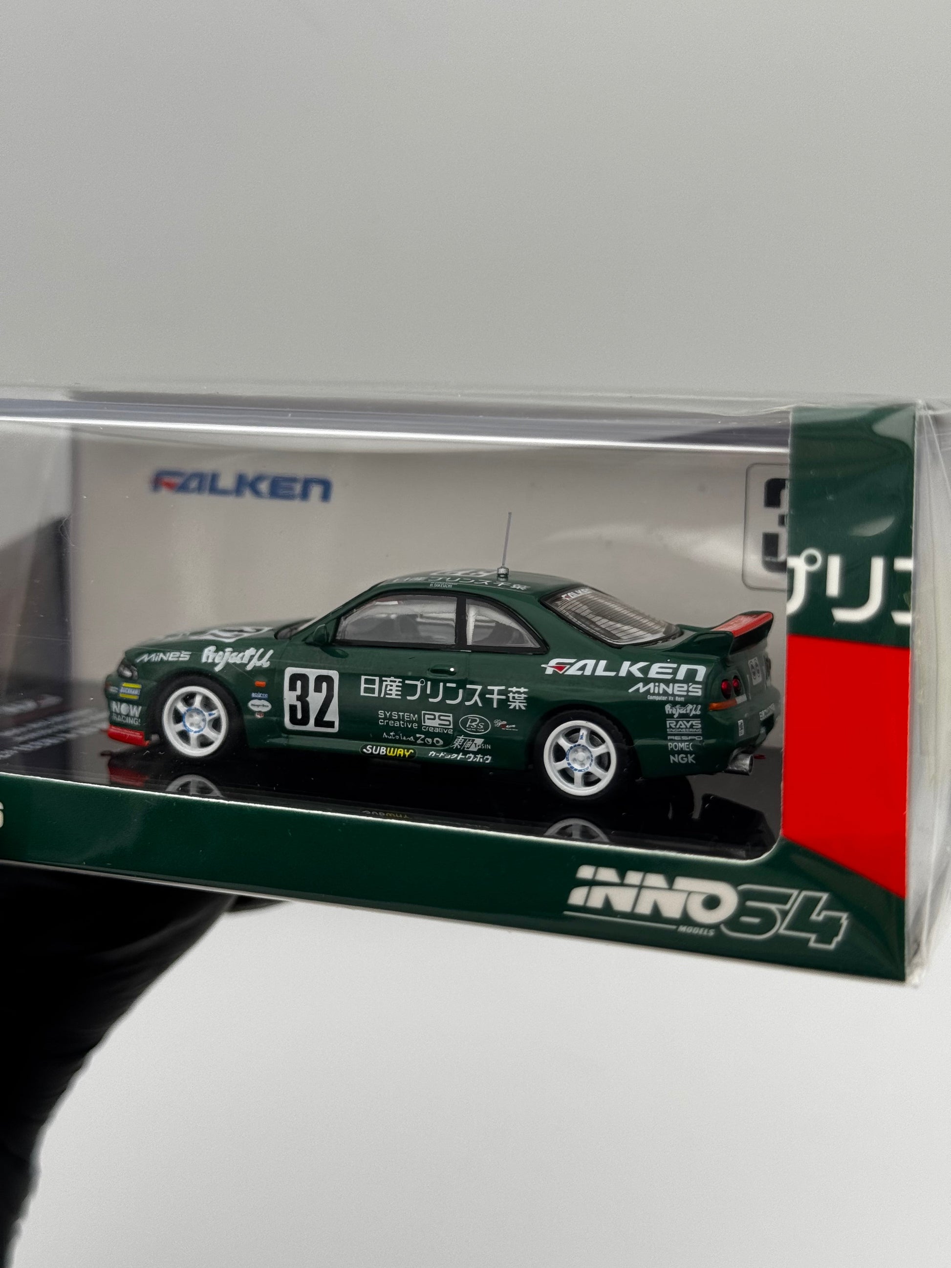 Nissan Skyline GT-R (R33) #32 Falken × Mine’s × INNO64 – Tokachi 24H 1996 SVRdiecast