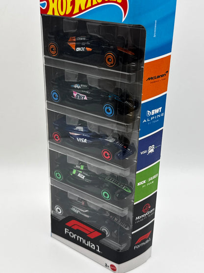 Hot Wheels – Pack Formule 1 2024 (5 véhicules) – Échelle 1/64 SVRdiecast