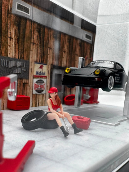 Diorama garage avec accessoires SVRdiecast