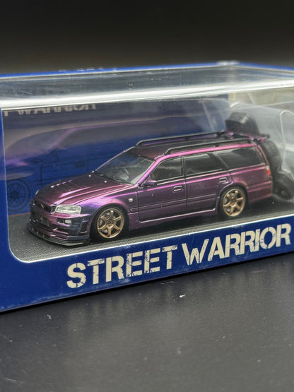 Nissan Stagea R34 purple – Street Warrior 1/64 | 498/499 SVRdiecast