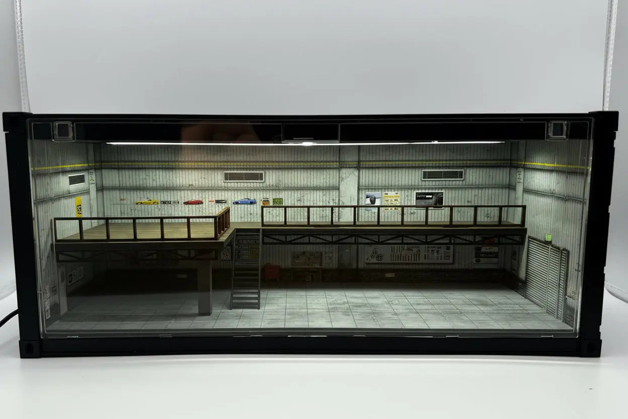 Diorama vitrine contenair 1/64 SVRdiecast