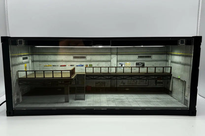 Diorama vitrine contenair 1/64 SVRdiecast