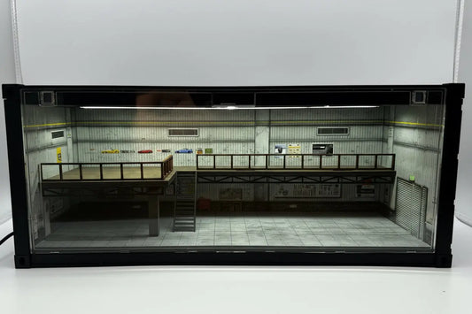 Diorama vitrine contenair 1/64 SVRdiecast