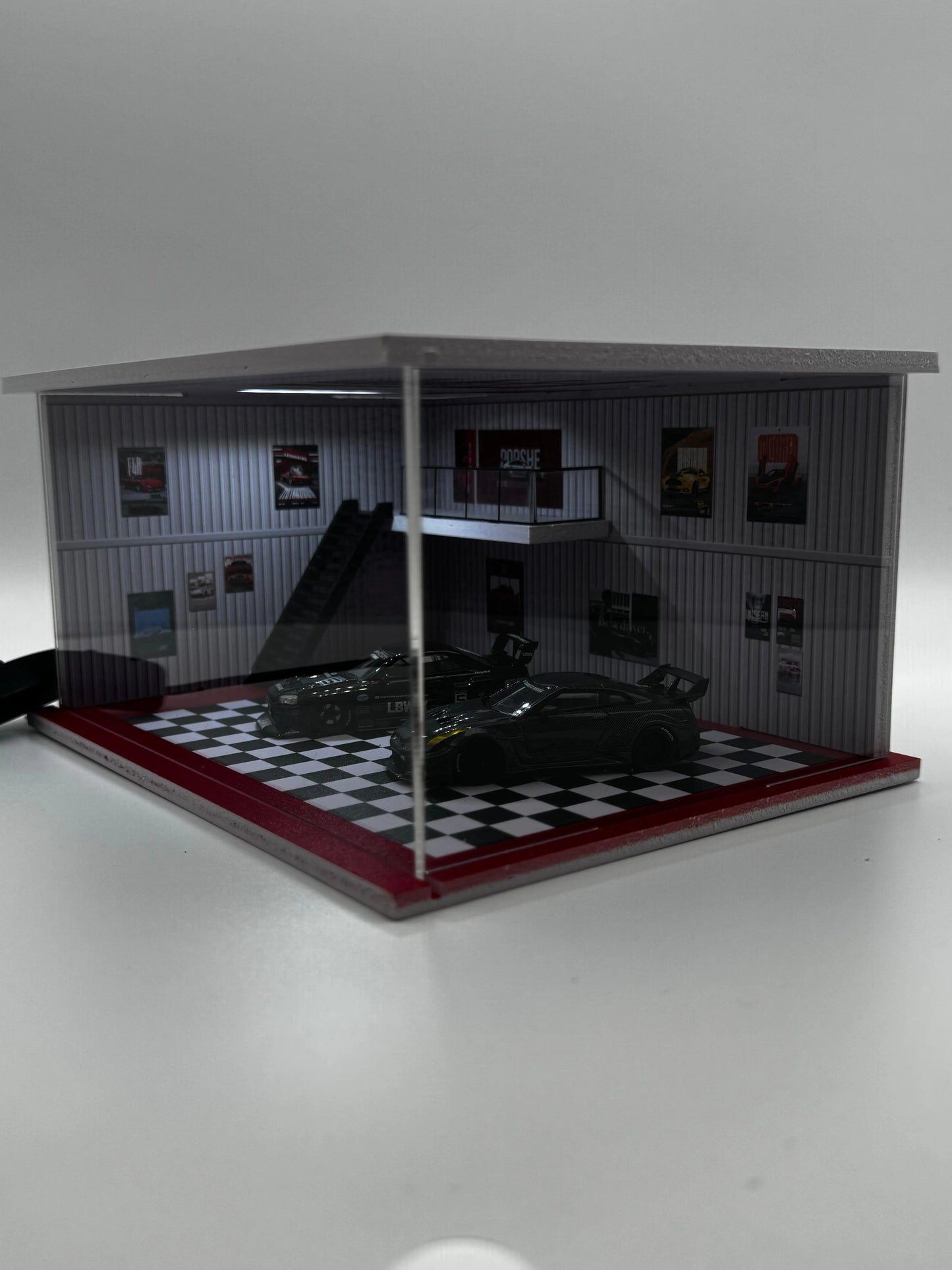 Diorama mini garage 1/64 éclairé SVRdiecast