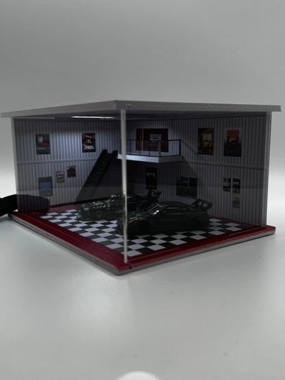 Diorama mini garage 1/64 éclairé SVRdiecast