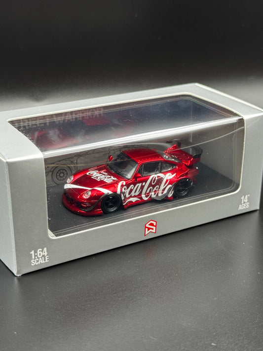 Porsche 993 RWB – Coca-Cola Livery | Rouge Candy | 1:64