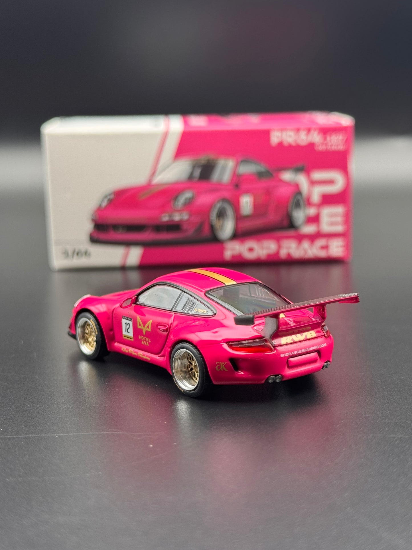Porsche 911 RWB “Hotel Ava” #12 - Pop Race | 1:64