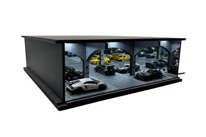 Diorama parking souterrain éclairé SVRdiecast