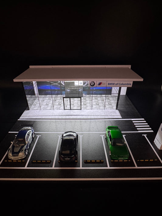 Diorama Concession BMW of Columbia – Showroom | 1:64